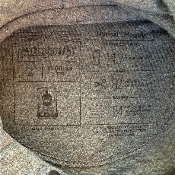 Patagonia Charcoal Men's Hoodie - Picture 2 of 3